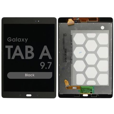 Pantalla LCD con táctil sin marco Reacondicionado para Galaxy Tab A 9.7 (T550), Black — imagen 1