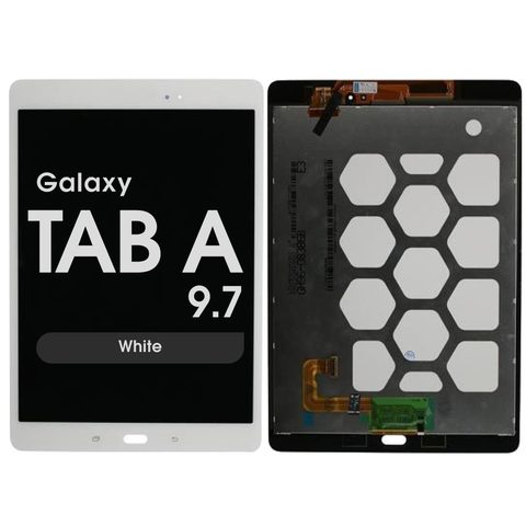 Pantalla LCD con táctil sin marco Reacondicionado para Galaxy Tab A 9.7 (T550), White — imagen 1