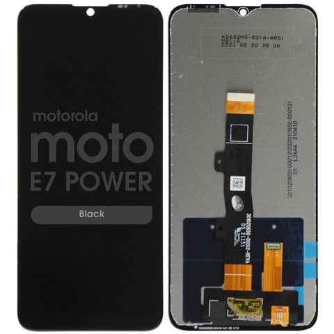 Pantalla LCD con táctil sin marco Reacondicionado para Moto E7 Power (XT2097), Black — imagen 1