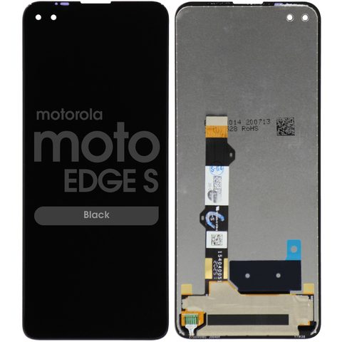 Pantalla LCD con táctil sin marco Reacondicionado para Moto Edge S (XT2125-4), Black — imagen 1