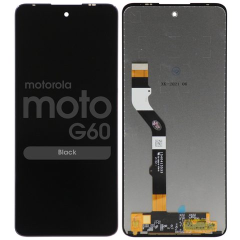 Pantalla LCD con táctil sin marco Reacondicionado para Moto G60, Black — imagen 1
