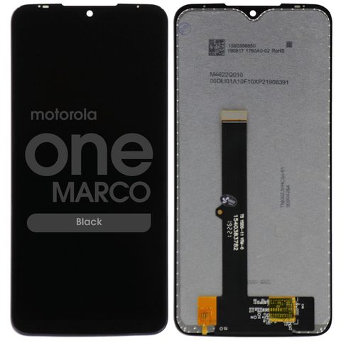 Pantalla LCD con táctil sin marco Reacondicionado para Moto One Marco (XT2016), Black — imagen 1