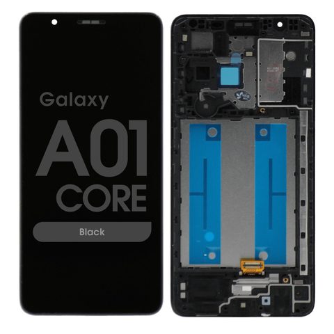 Pantalla LCD con táctil + marco Reacondicionado para Galaxy A01 Core, A013 / 2020 / Black — imagen 1