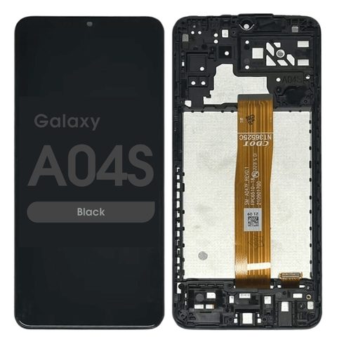 Pantalla LCD con táctil + marco Reacondicionado para Galaxy A04S, A047 / 2022 / Black — imagen 1