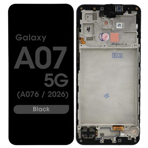 Pantalla LCD con táctil + marco Reacondicionado para Galaxy A07 5G, A076 / 2026 / Black — imagen 1
