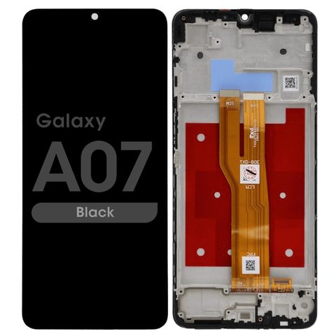 Pantalla LCD con táctil + marco Reacondicionado para Galaxy A07, A075 / 2025 / Black — imagen 1