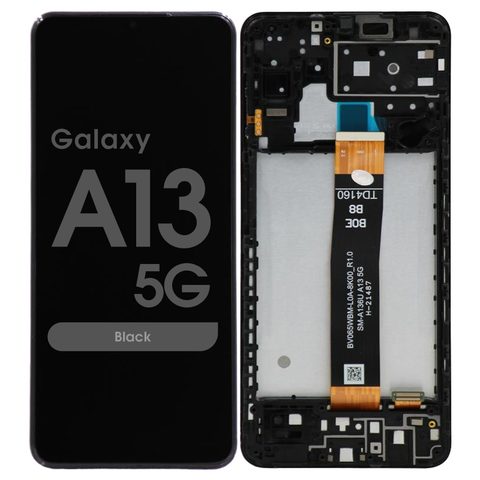 Pantalla Refurbished- LCD con táctil + marco para Galaxy A13 5G, A136U / 2021 / Black — imagen 1