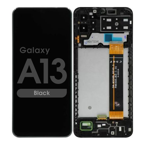Pantalla LCD con táctil + marco Reacondicionado para Galaxy A13, A135 / 2022 / Black — imagen 1