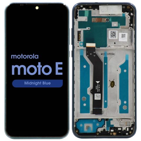 Pantalla LCD con táctil + marco Reacondicionado para Moto E (XT2052), Midnight Blue — imagen 1