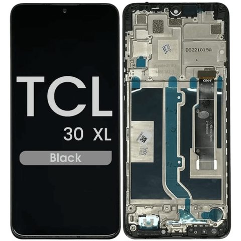 Pantalla LCD con táctil + marco Reacondicionado para TCL 30 XL, Black — imagen 1