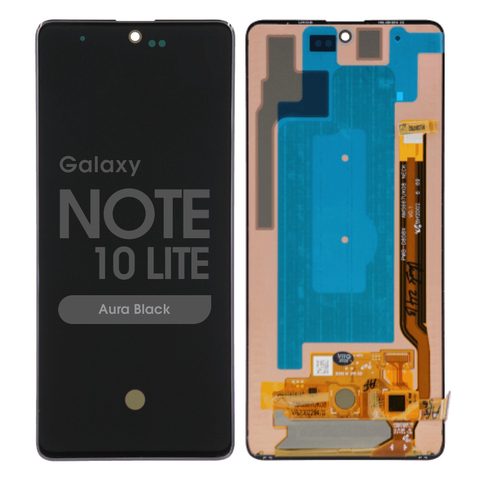 Pantalla OLED con táctil sin marco Reacondicionado para Galaxy Note 10 Lite (N770), Aura Black — imagen 1
