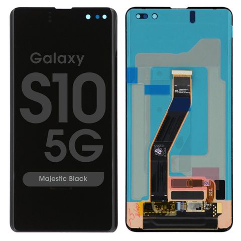 Pantalla OLED con táctil sin marco Reacondicionado para Galaxy S10 5G (G977), Majestic Black — imagen 1