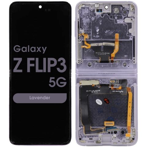Pantalla OLED con táctil sin marco Reacondicionado para Galaxy Z Flip 3 5G (F711), Lavender — imagen 1