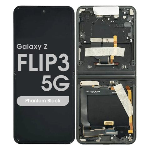 Pantalla OLED con táctil sin marco Reacondicionado para Galaxy Z Flip3 5G (F711), Phantom Black — imagen 1
