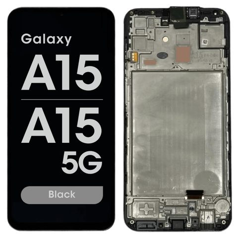 Pantalla OLED con táctil + marco Reacondicionado para Galaxy A15 / A15 5G, A155 / 2023 / A156 / 2023 / Black — imagen 1