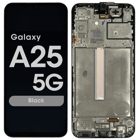 Pantalla OLED con táctil + marco Reacondicionado para Galaxy A25 5G, A256 / 2023 / Black — imagen 1