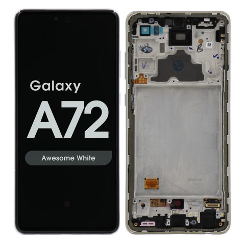 Pantalla OLED con táctil + marco Reacondicionado para Galaxy A72, A725 / 2021 / Awesome White — imagen 1