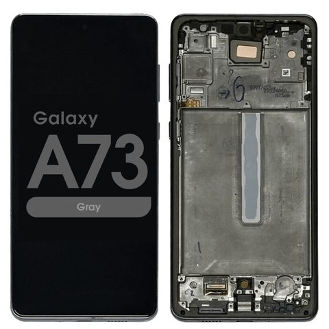 Pantalla OLED con táctil + marco Reacondicionado para Galaxy A73, A735 / 2022 / Gray — imagen 1