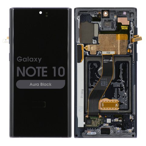 Pantalla OLED con táctil + marco Reacondicionado para Galaxy Note 10 (N970), Aura Black — imagen 1