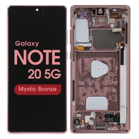 Pantalla OLED con táctil + marco Reacondicionado para Galaxy Note 20 5G (N980), Mystic Bronze — imagen 1