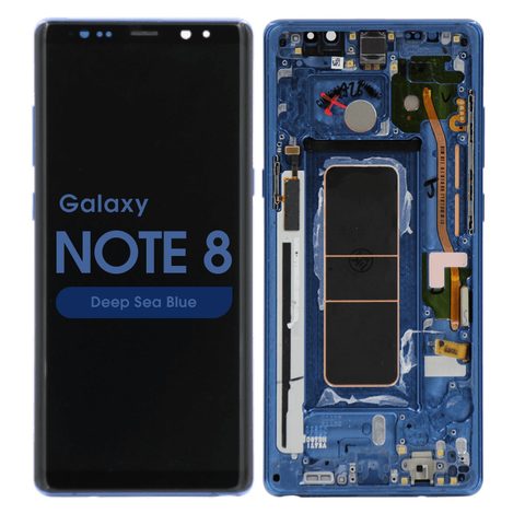 Pantalla OLED con táctil + marco Reacondicionado para Galaxy Note 8 (N950), Deep Sea Blue — imagen 1