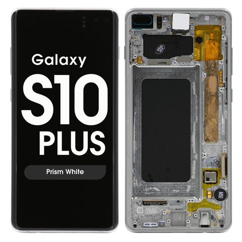 Pantalla OLED con táctil + marco Reacondicionado para Galaxy S10 Plus (G975), Prism White — imagen 1