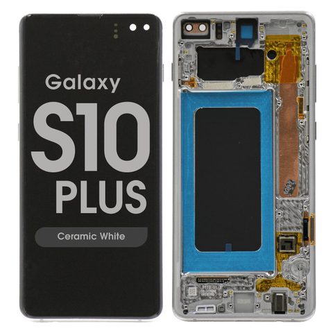 Pantalla OLED con táctil + marco Reacondicionado para Galaxy S10 Plus (G975), Ceramic White — imagen 1
