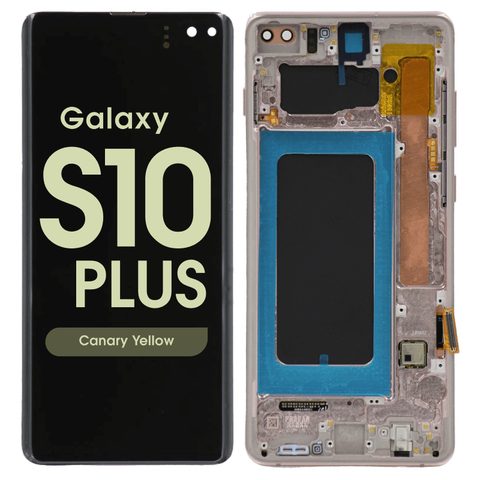 Pantalla OLED con táctil + marco Reacondicionado para Galaxy S10 Plus (G975), Canary Yellow — imagen 1