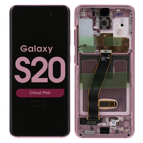 Pantalla OLED con táctil + marco Reacondicionado para Galaxy S20 (G980), Todas las operadoras excepto Verizon 5G UW, Cloud Pink — imagen 1
