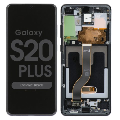 Pantalla OLED con táctil + marco Reacondicionado para Galaxy S20 Plus (G985), Cosmic Black — imagen 1