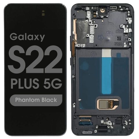 Pantalla OLED con táctil + marco Reacondicionado para Galaxy S22 Plus 5G (S906), Versión US, Phantom Black — imagen 1