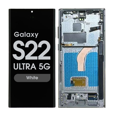 Pantalla OLED con táctil + marco Reacondicionado para Galaxy S22 Ultra 5G (S908U), Versión US, White — imagen 1