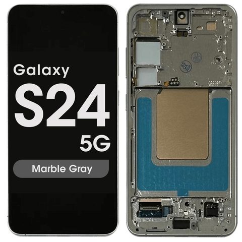 Pantalla OLED con táctil + marco Reacondicionado para Galaxy S24 5G (S921), Versión US / Internacional, Marble Gray — imagen 1