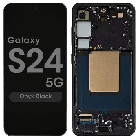 Pantalla OLED con táctil + marco Reacondicionado para Galaxy S24 5G (S921), Versión US / Internacional, Onyx Black — imagen 1