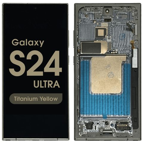 Pantalla OLED con táctil + marco Reacondicionado para Galaxy S24 Ultra (S928), Versión US / Internacional, Titanium Yellow — imagen 1