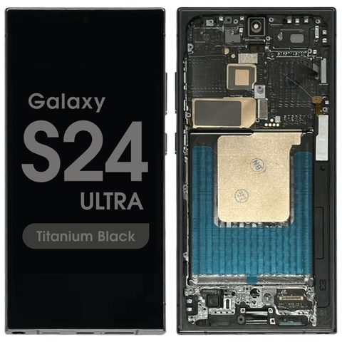 Pantalla OLED con táctil + marco Reacondicionado para Galaxy S24 Ultra (S928), Versión US / Internacional, Titanium Black — imagen 1