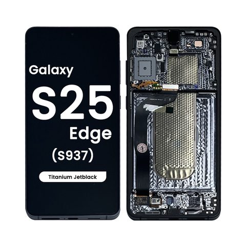 Pantalla OLED con táctil + marco Reacondicionado para Galaxy S25 Edge (S937), Titanium Jetblack — imagen 1