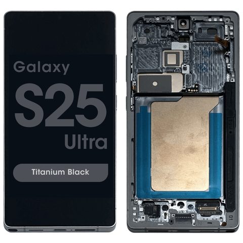 Pantalla OLED con táctil + marco Reacondicionado para Galaxy S25 Ultra (S938), Versión US / Internacional, Titanium Black — imagen 1