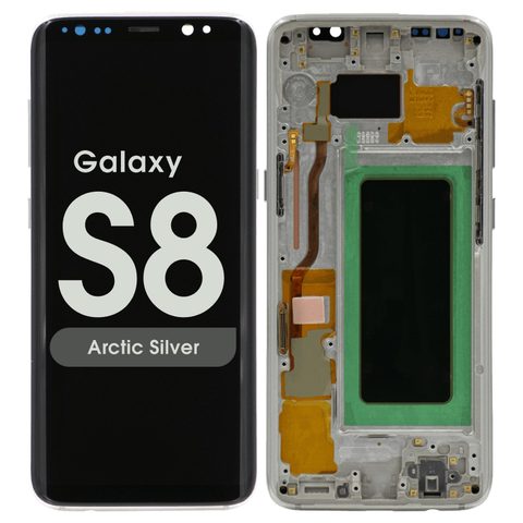 Pantalla OLED con táctil + marco Reacondicionado para Galaxy S8 (G950), Arctic Silver — imagen 1