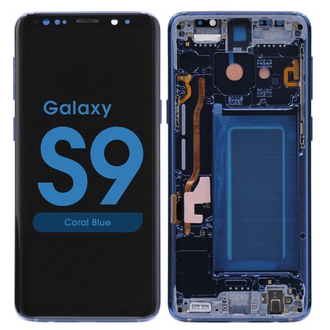 Pantalla OLED con táctil + marco Reacondicionado para Galaxy S9 (G960), Coral Blue — imagen 1