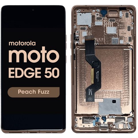 Pantalla OLED con táctil + marco Reacondicionado para Moto Edge 50 (XT2407), Peach Fuzz — imagen 1