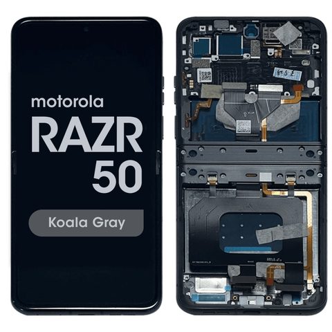 Pantalla OLED con táctil + marco Reacondicionado para Moto Razr / Razr 50 (XT2453), Koala Gray — imagen 1