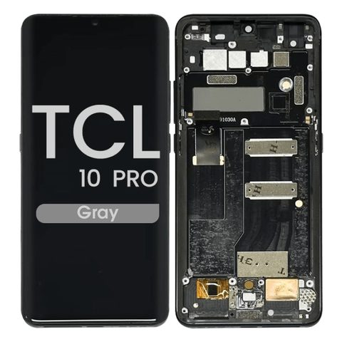 Pantalla OLED con táctil + marco Reacondicionado para TCL 10 Pro (T799B), Gray — imagen 1
