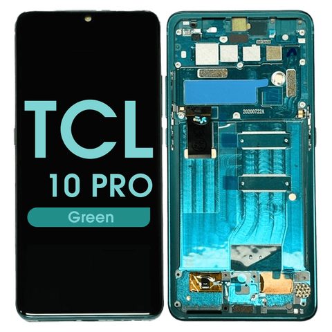 Pantalla OLED con táctil + marco Reacondicionado para TCL 10 Pro (T799B), Green — imagen 1