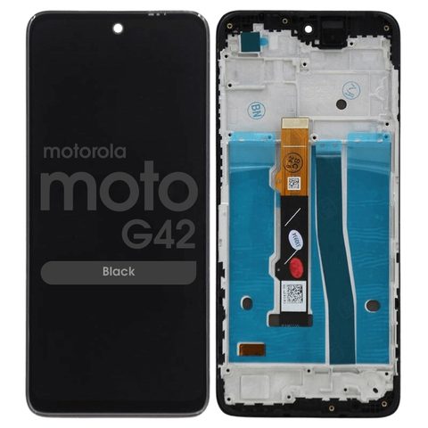 Pantalla con táctil con marco Reacondicionado para Moto G42 (XT2233), Black — imagen 1