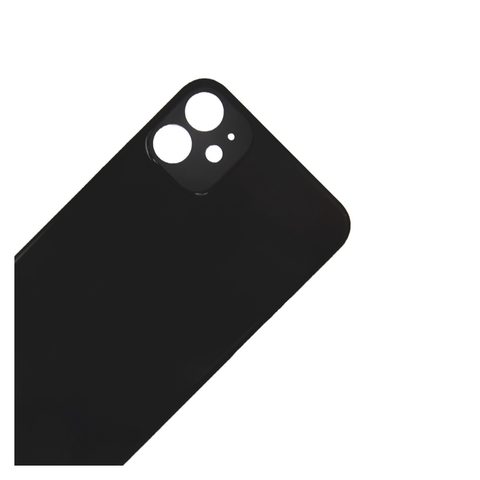 Cristal trasero con adhesivo para iPhone 11, negro (orificio grande de cámara) — imagen 4
