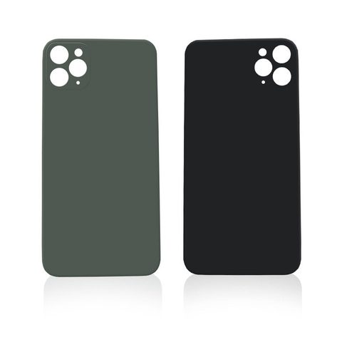 Cristal trasero con adhesivo para iPhone 11 Pro (verde / orificio grande de cámara) — imagen 3