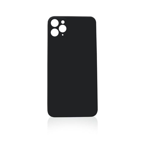 Cristal trasero con adhesivo para iPhone 11 Pro (gris espacial / orificio grande de cámara)
