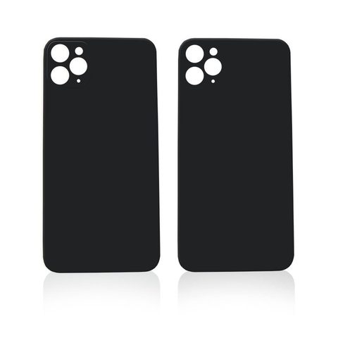 Cristal trasero con adhesivo para iPhone 11 Pro (gris espacial / orificio grande de cámara) — imagen 3