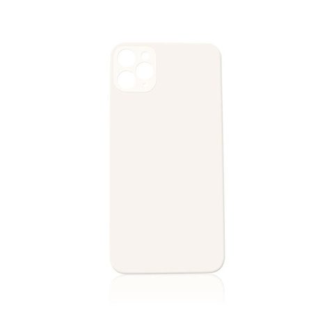 Cristal trasero con adhesivo para iPhone 11 Pro Max (plateado / orificio grande de cámara) — imagen 1